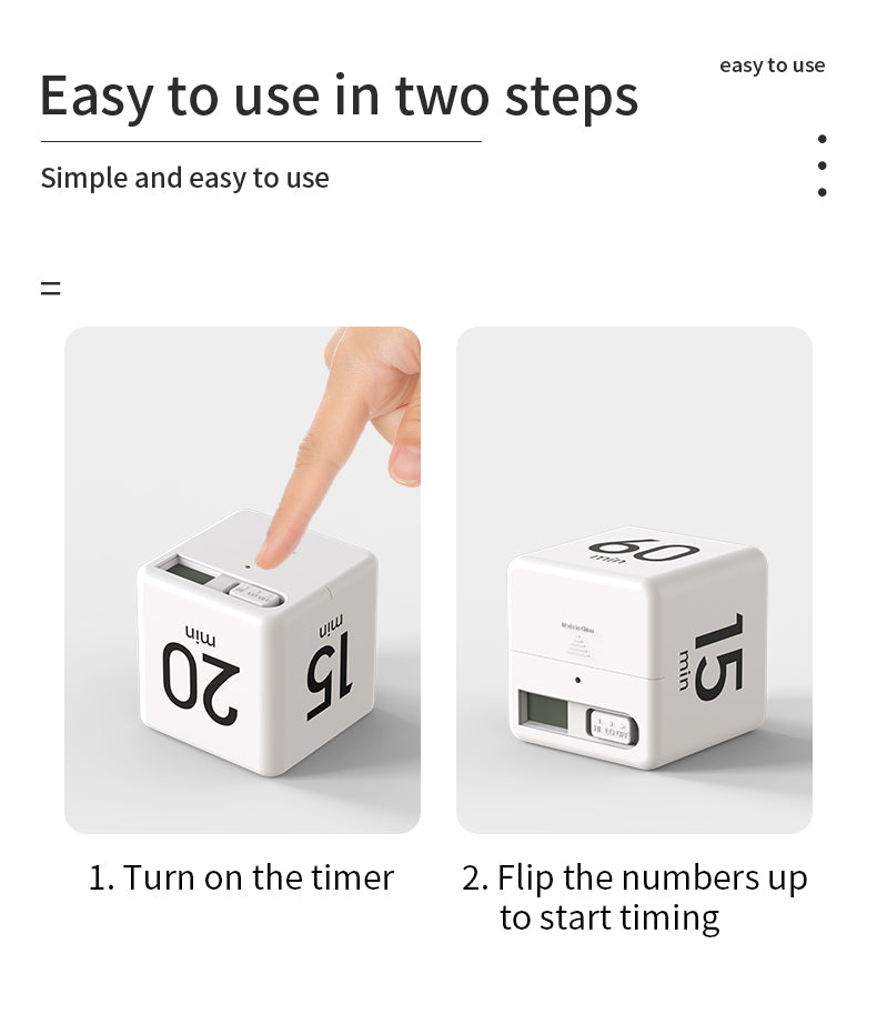 FlipCube Gravity Timer With LCD Display – Axis Buy