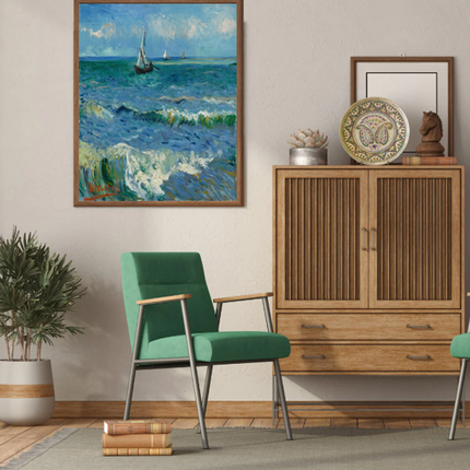 The Sea at Les Saintes - Vincent Van Gogh - Paint by Numbers