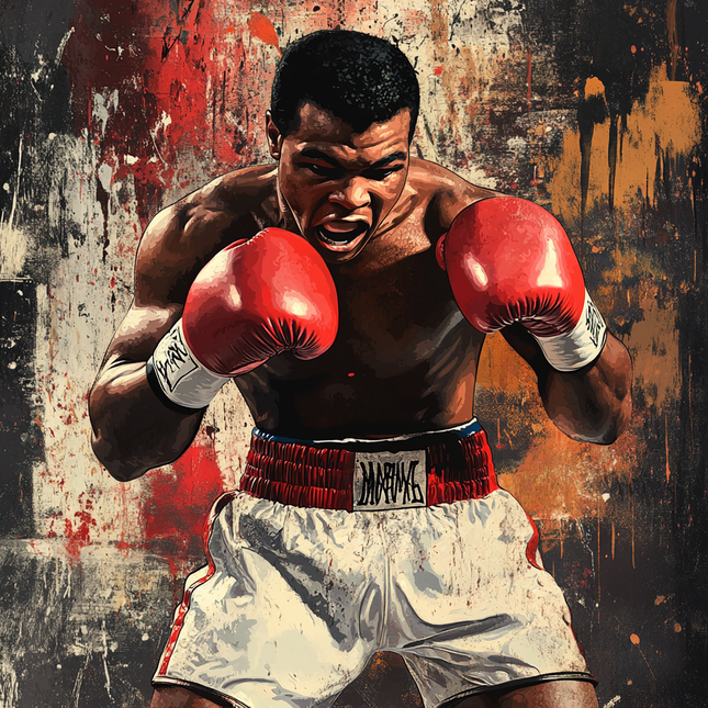 Never Surrender - Muhammad Ali - Paint by Numbers