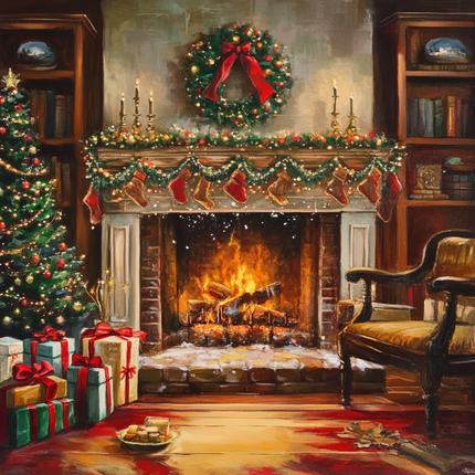 Fireside Christmas - Paint by Numbers