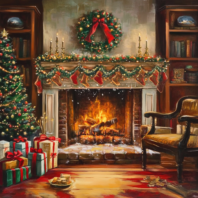 Fireside Christmas - Paint by Numbers