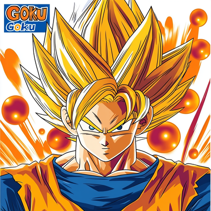 Goku (Dragon Ball) - Super Saiyan - Paint by Numbers
