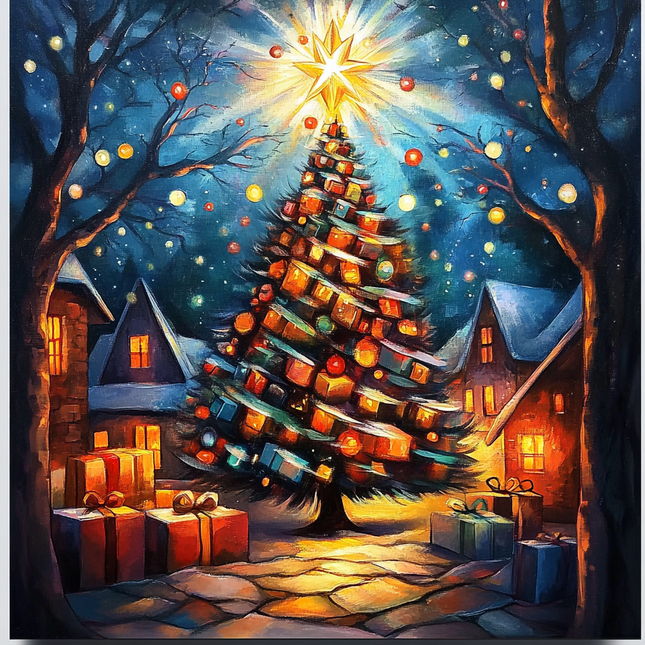 Radiant Christmas Tree - Paint by Numbers